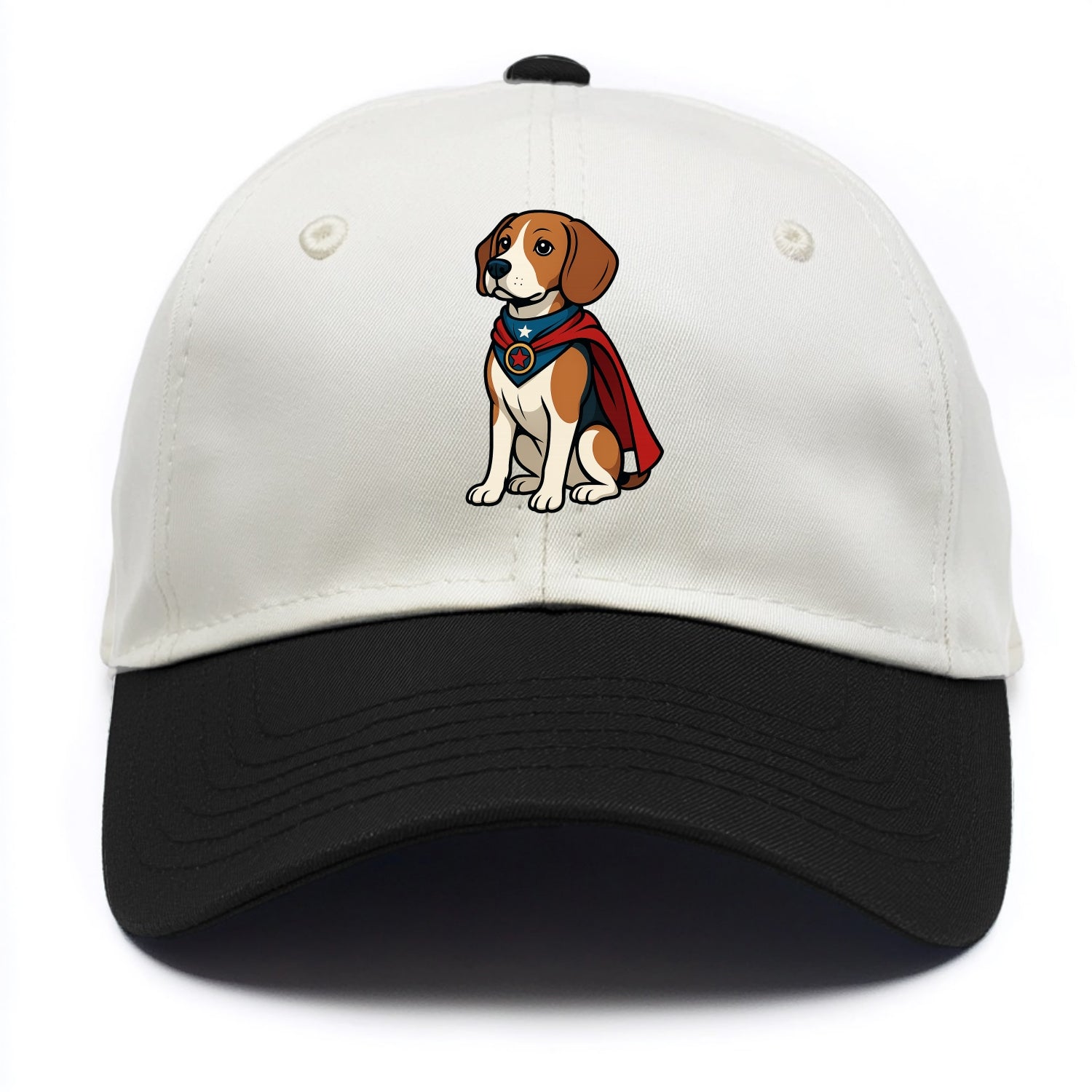 Beagle Patriotic Hero  - Two Tone Cap - Black