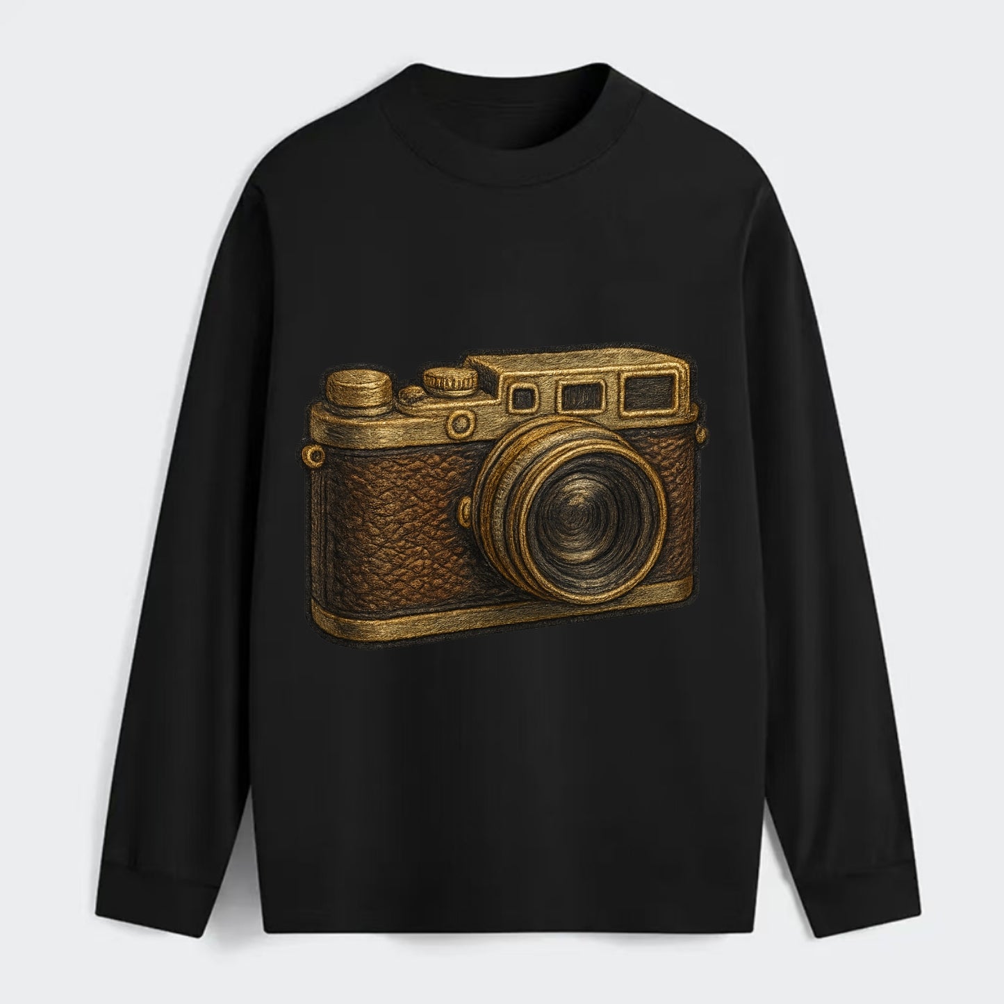 Film Camera  - Classic Long Sleeve Shirt - Black