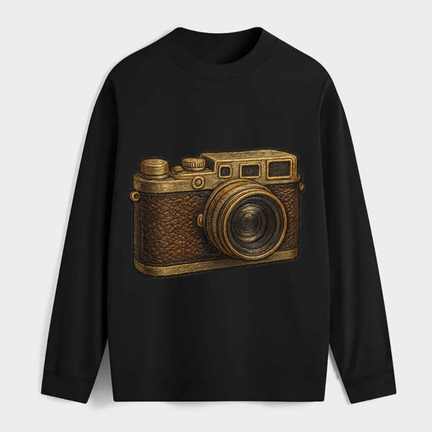 Film Camera  - Classic Long Sleeve Shirt - Black