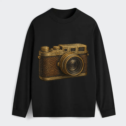 Film Camera  - Classic Long Sleeve Shirt - Black