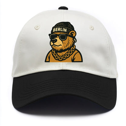 Berlin Bear - Two Tone Cap - Black