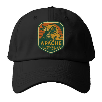 Apache Wolf Brother  - Baseball Cap - Black