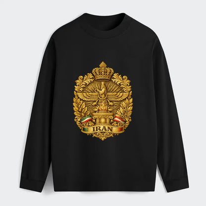 Iran Fire Temple Emblem - Classic Long Sleeve Shirt - Black
