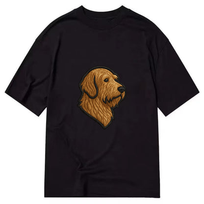 Otterhound - Trendy shaggy hound logo wi - Classic T-shirt - Black