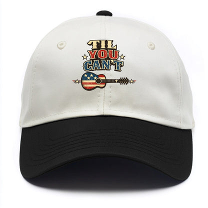 Til You Cant - Flag Guitar - Two Tone Cap - Black
