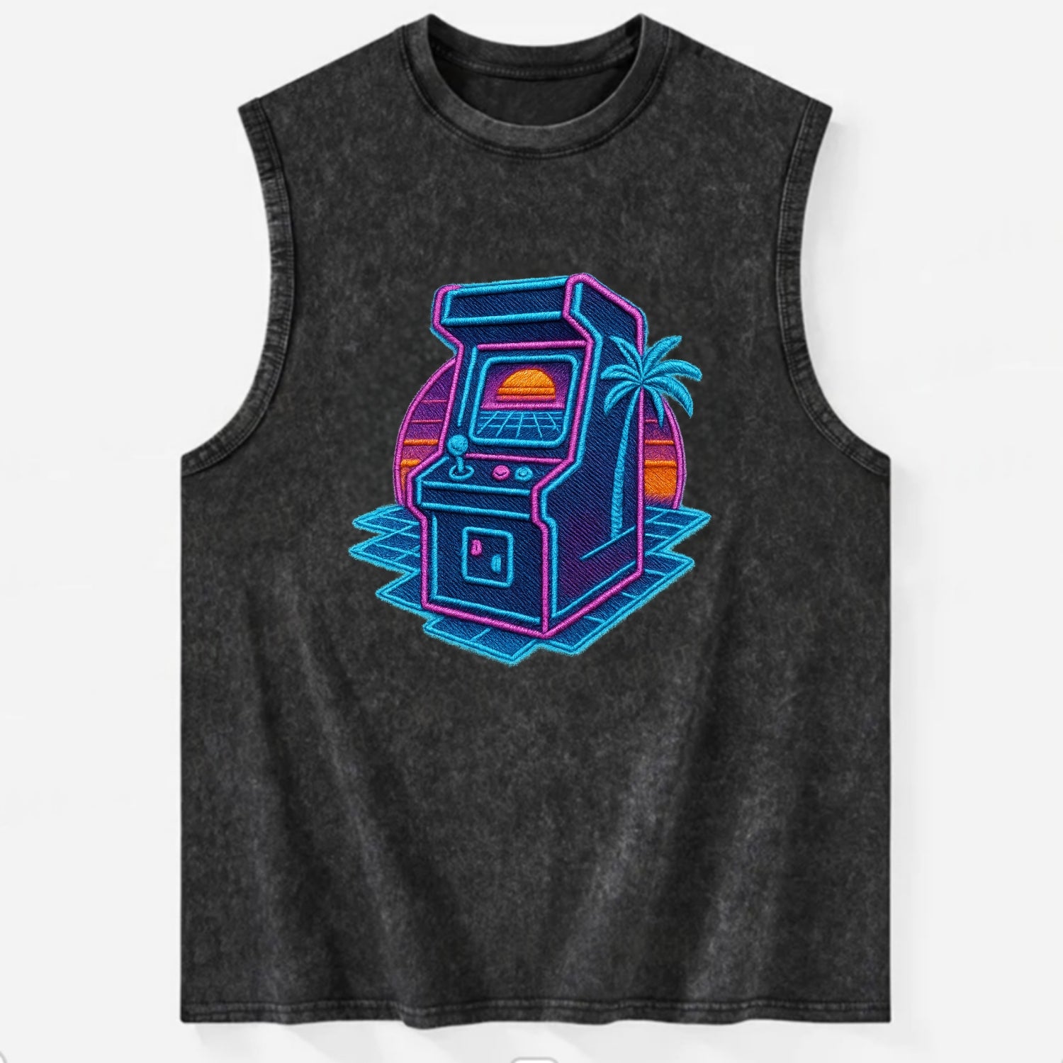 Arcade Machine - Vintage Washed Tank - Black
