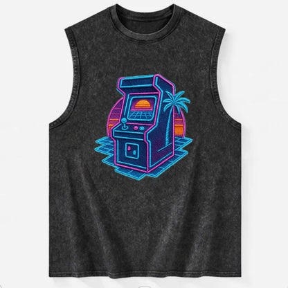 Arcade Machine - Vintage Washed Tank - Black
