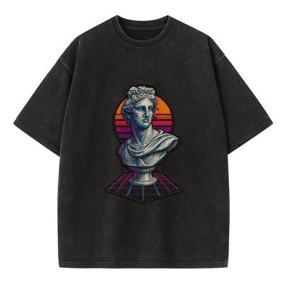 Greek Statue - Vintage T-shirt - Black