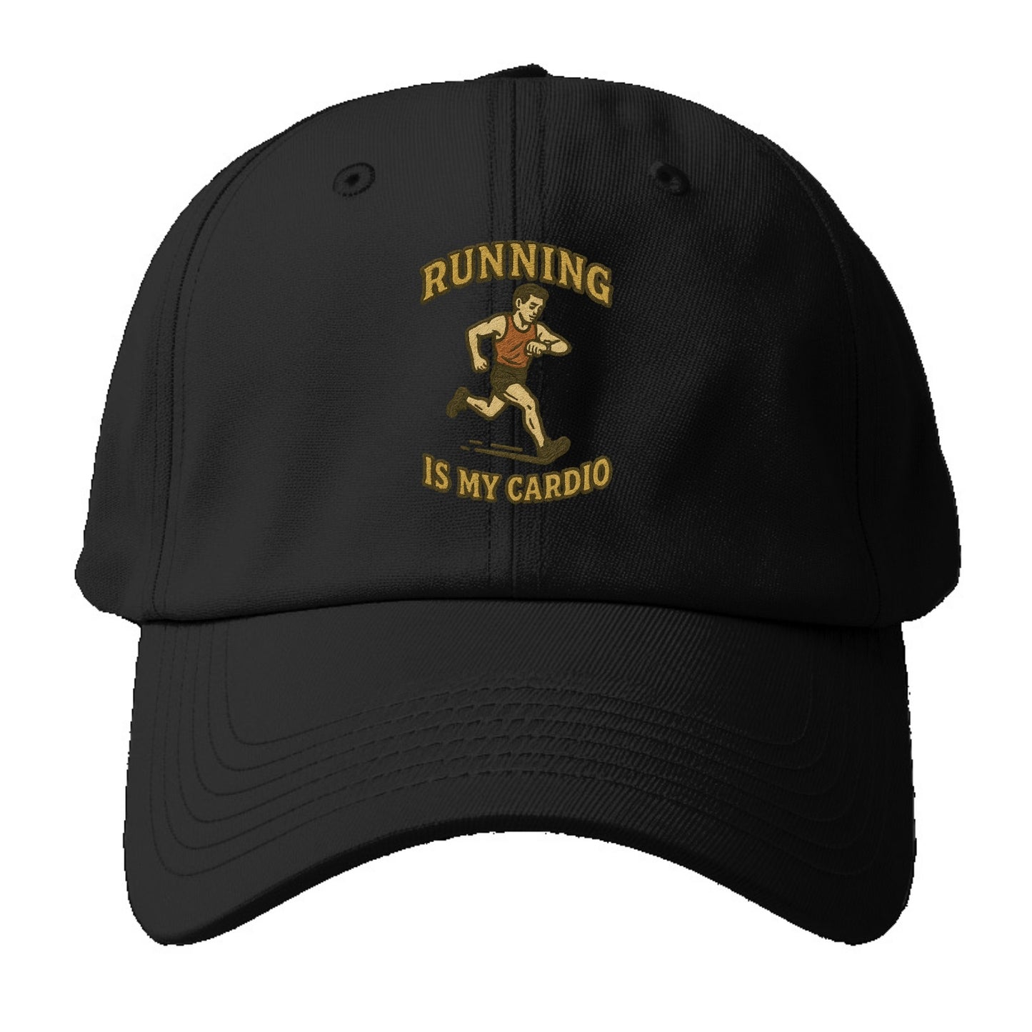 Running Late Is My Cardio  - Baseball Cap - Black