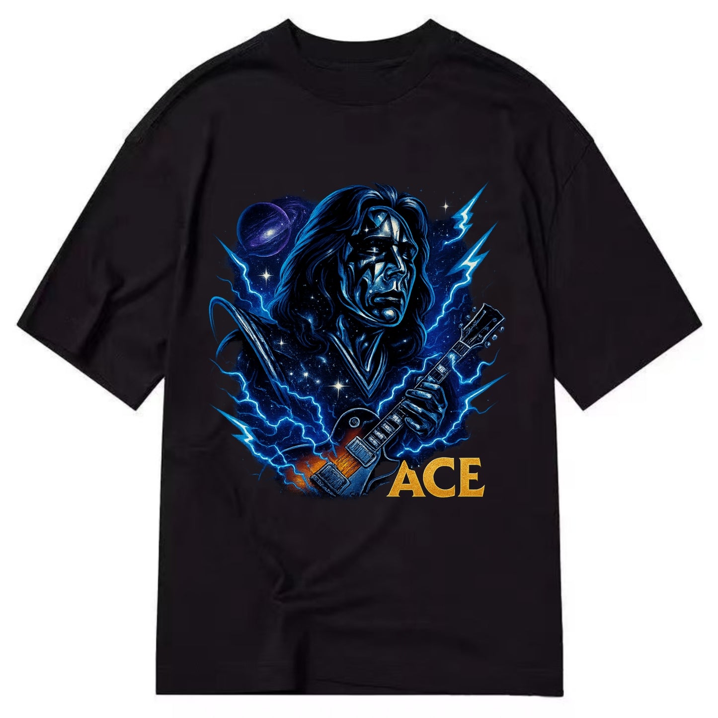 Cosmic Chrome Portrait - Classic T-shirt - Black