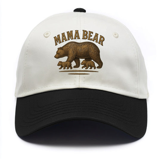 Mama Bear  - Two Tone Cap - Black