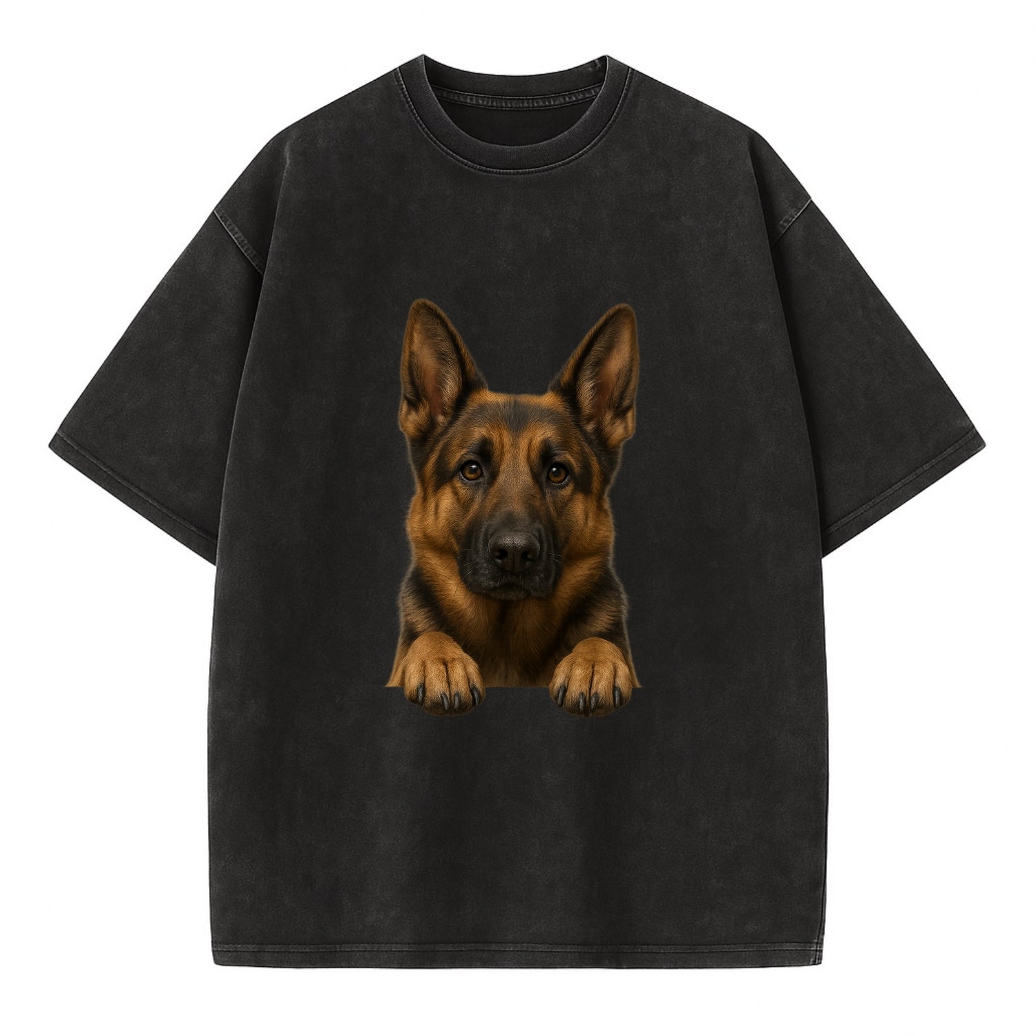 German Shepherd  - Vintage T-shirt - Black