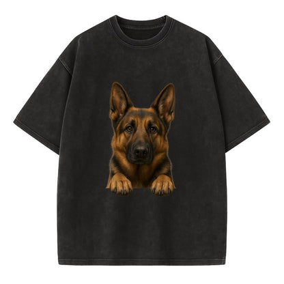 German Shepherd  - Vintage T-shirt - Black