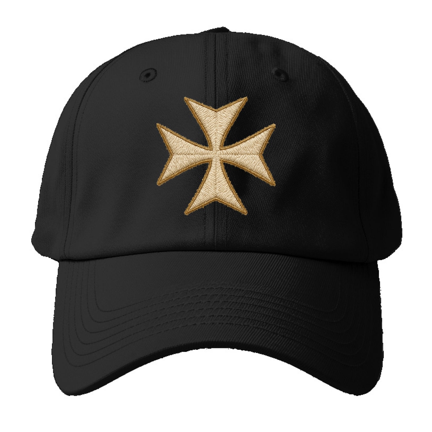 Hospitaller Cross  - Baseball Cap For Big Heads - Black