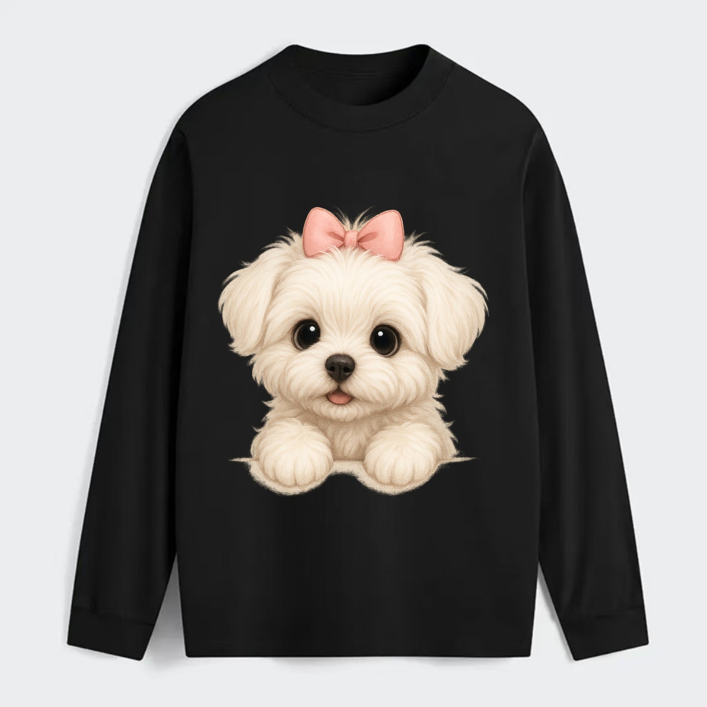 Maltese  - Classic Long Sleeve Shirt - Black