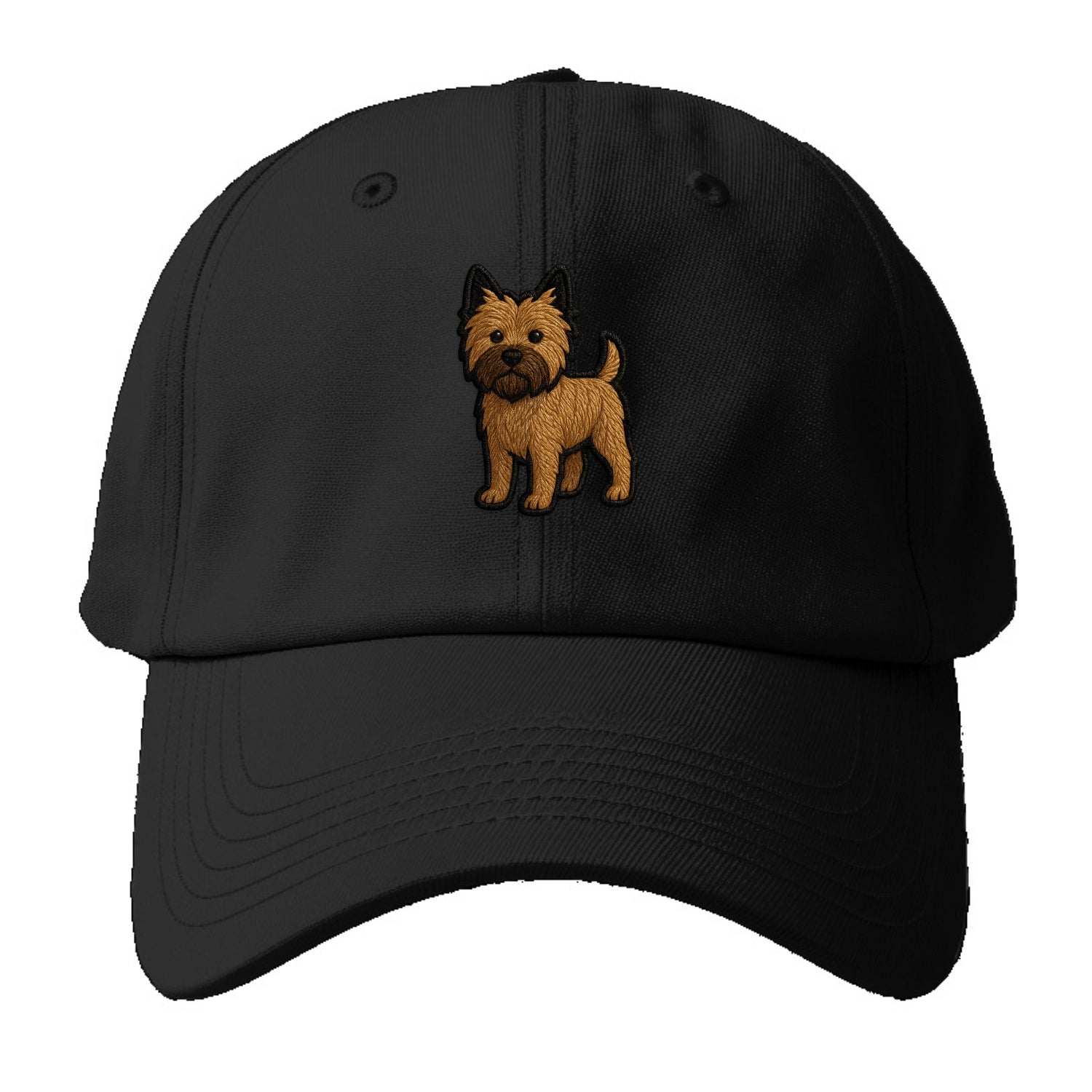 Cairn Terrier - Modern shaggy design wit - Baseball Cap For Big Heads - Black