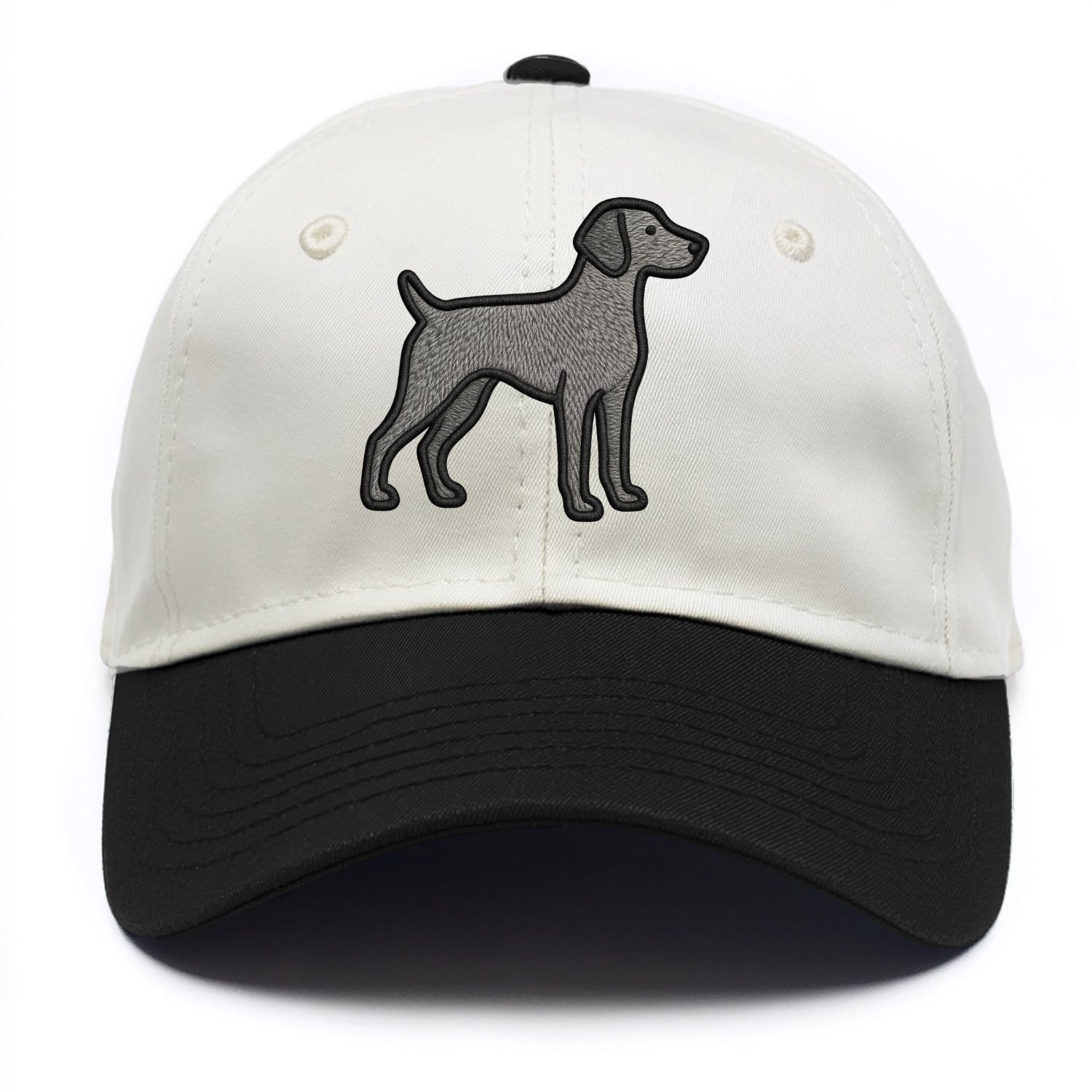Weimaraner - Trendy gray ghost design wi - Two Tone Cap - Black