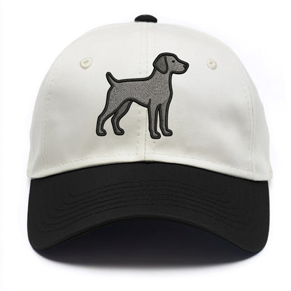 Weimaraner - Trendy gray ghost design wi - Two Tone Cap - Black