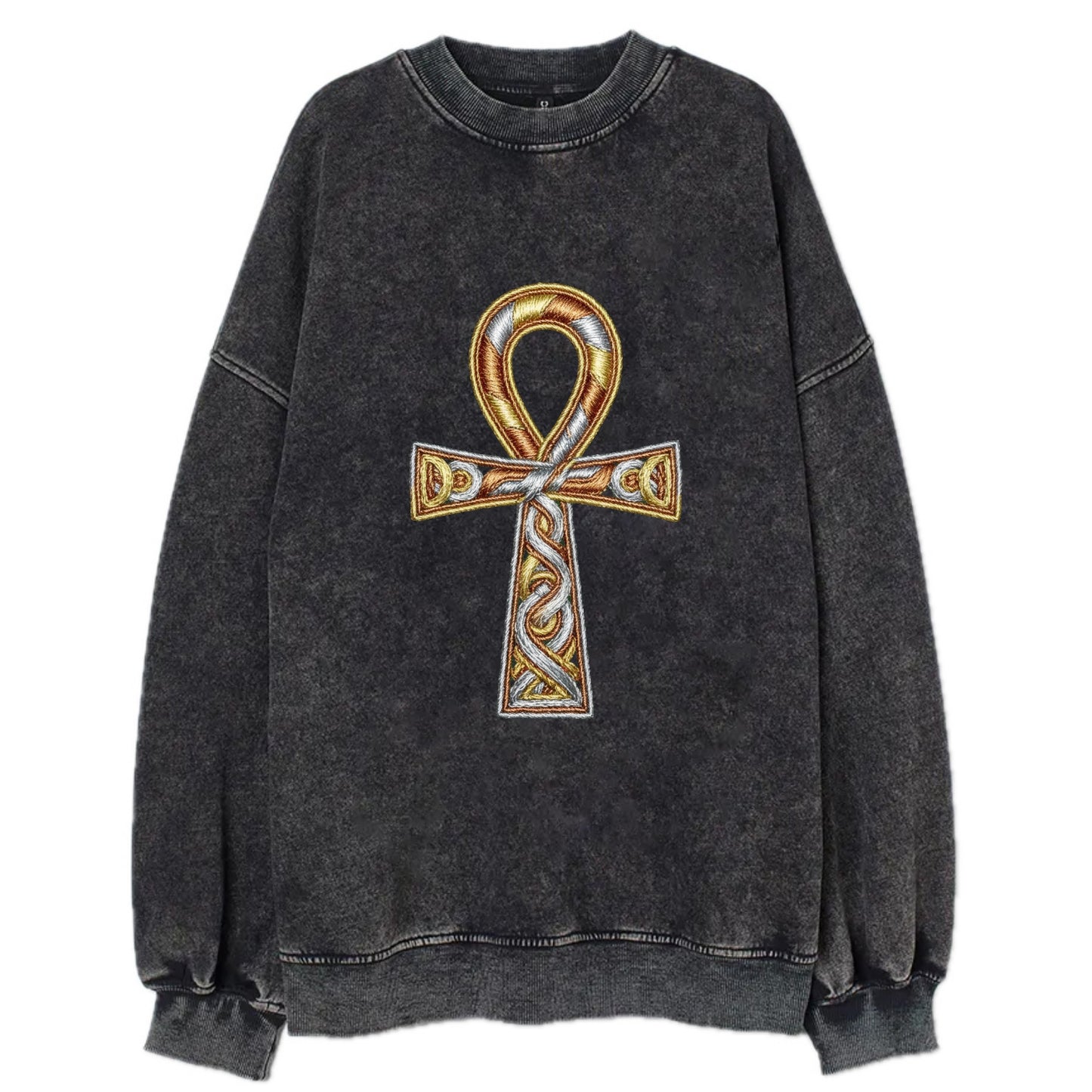 Ankh of Life - Vintage Sweatshirt - Black