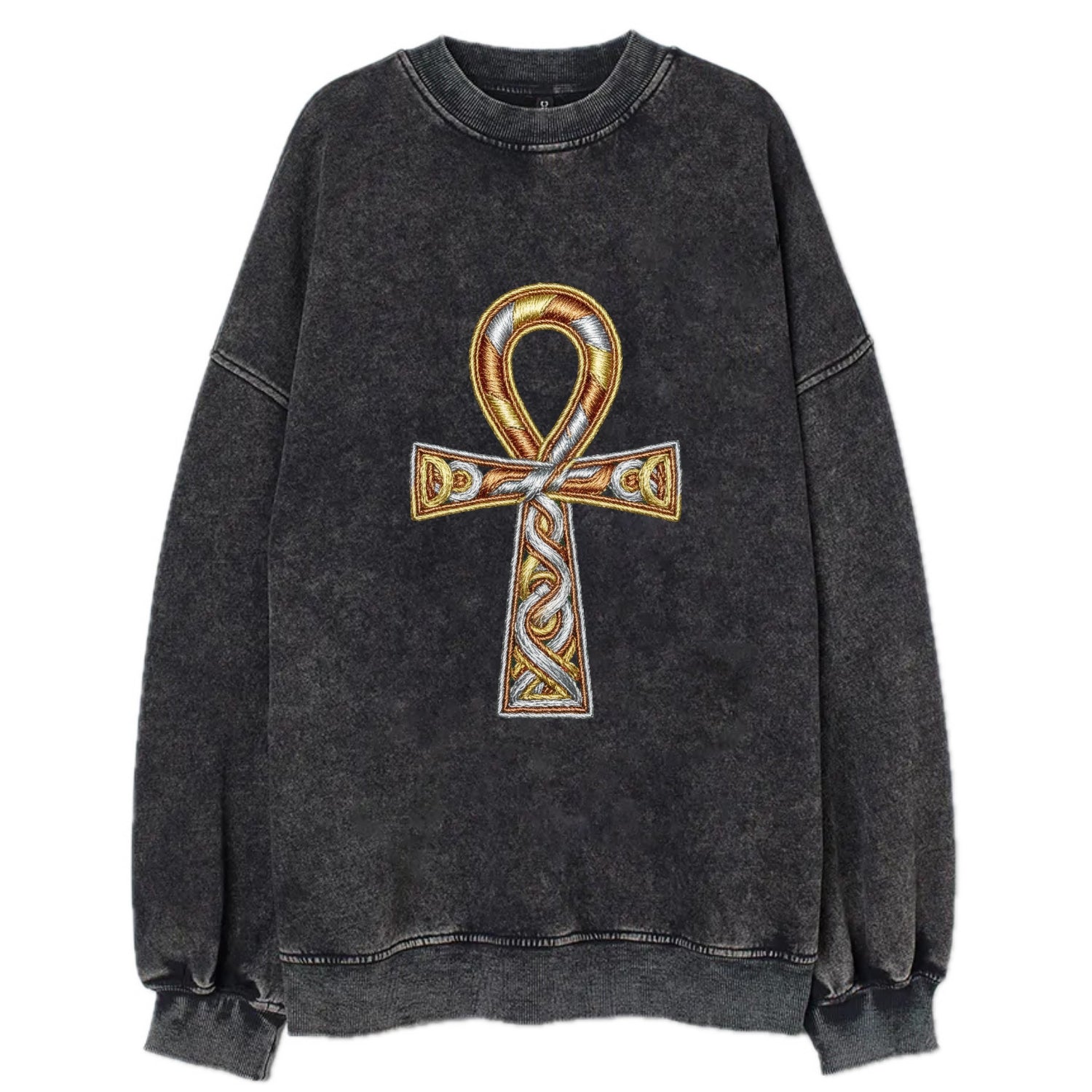 Ankh of Life - Vintage Sweatshirt - Black