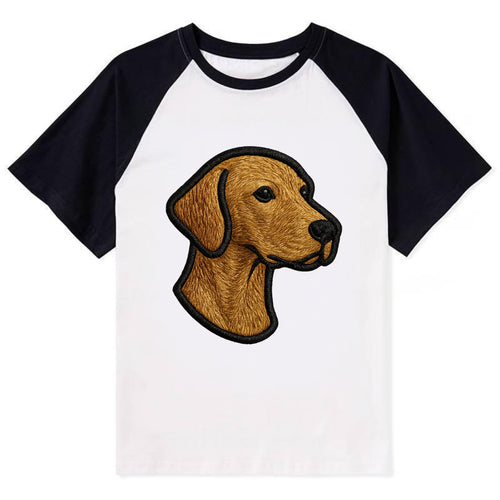 Vizsla - Modern noble design with bold b - Contrast Raglan T-shirt