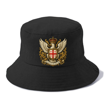 Georgia White Eagle Emblem  - Bucket Hat - Black