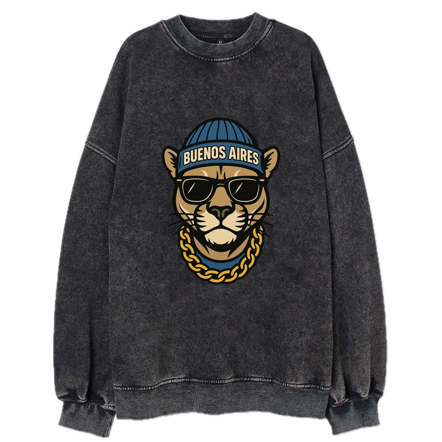 Buenos Aires Puma - Vintage Sweatshirt - Black