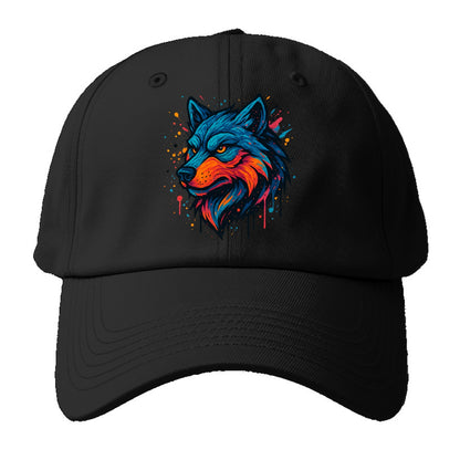 Velvet Wolf Royal  - Baseball Cap - Black
