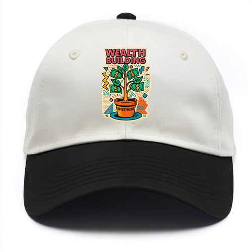 Money tree growing from investment pot - financial independence journey, wealth - Two Tone Cap