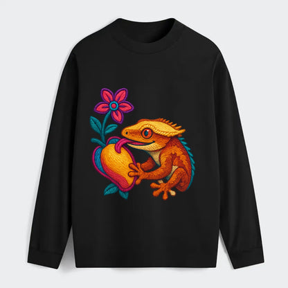 Crested Gecko - Classic Long Sleeve Shirt - Black