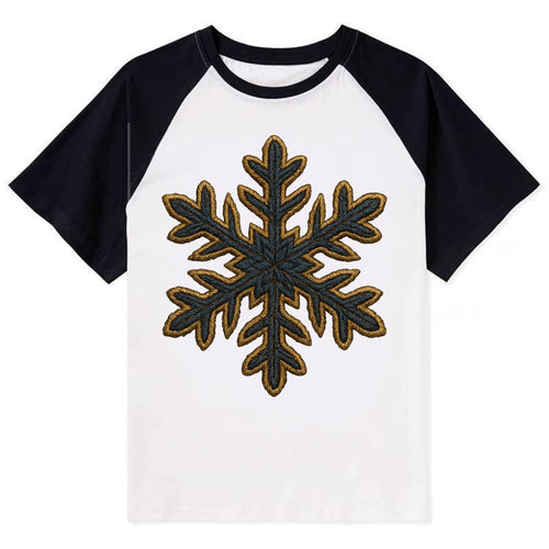 Snowflake  - Contrast Raglan T-shirt