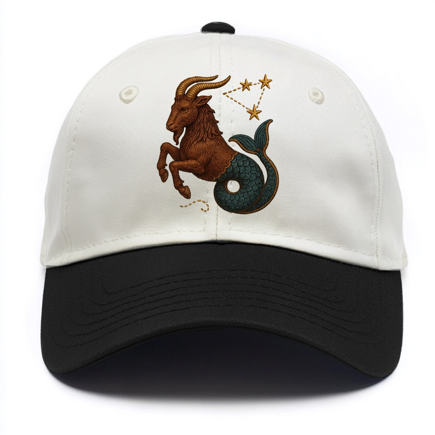 Capricorn Goat  - Two Tone Cap - Black