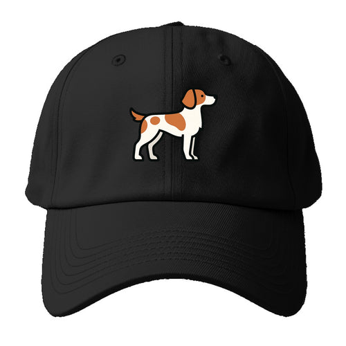 Brittany Spaniel - Orange and white flat side profile - Baseball Cap