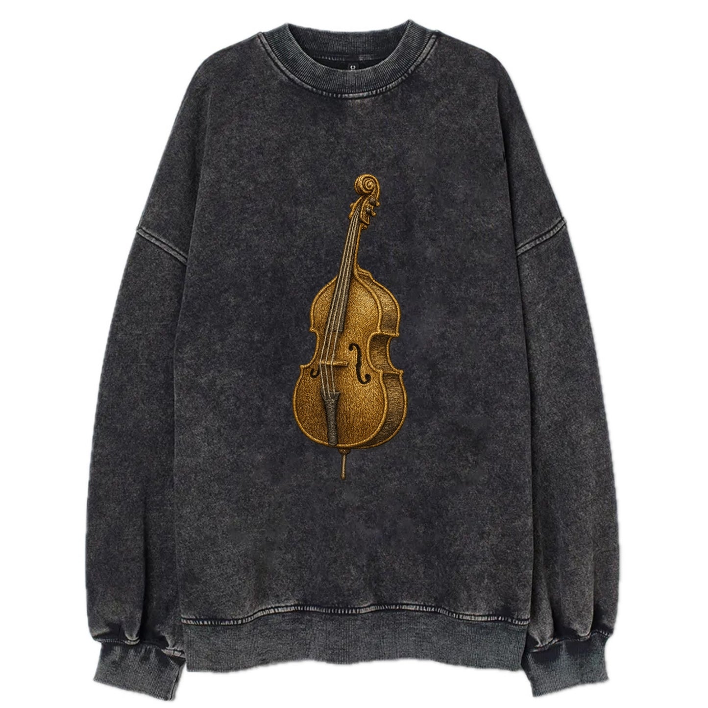 Acoustic Bass  - Vintage Sweatshirt - Black