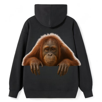 Orangutan  - Classic Pullover Hoodie - Black