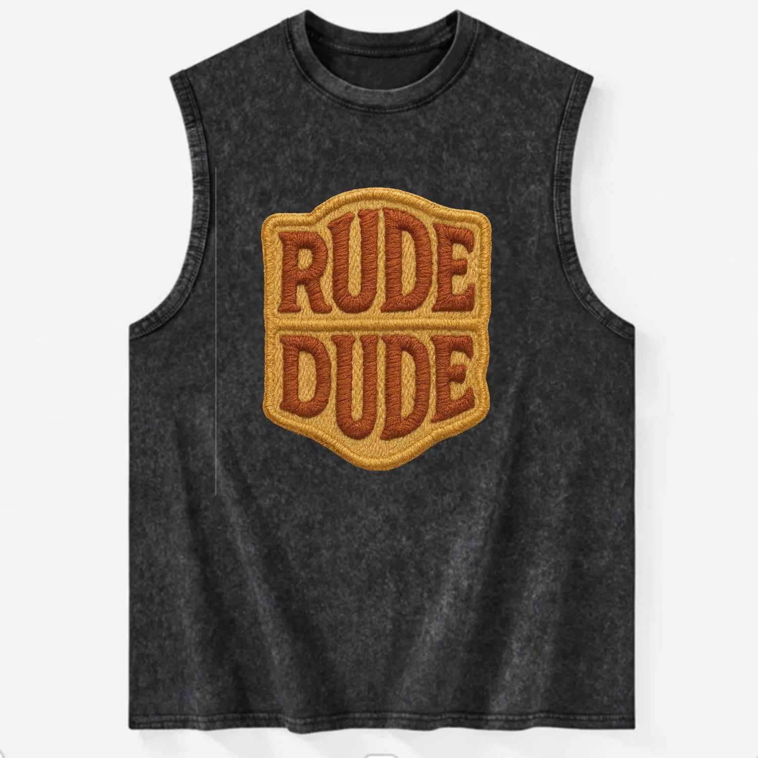 RUDE;DUDE ENERGY Surf Green Trucker - Vintage Washed Tank - Black