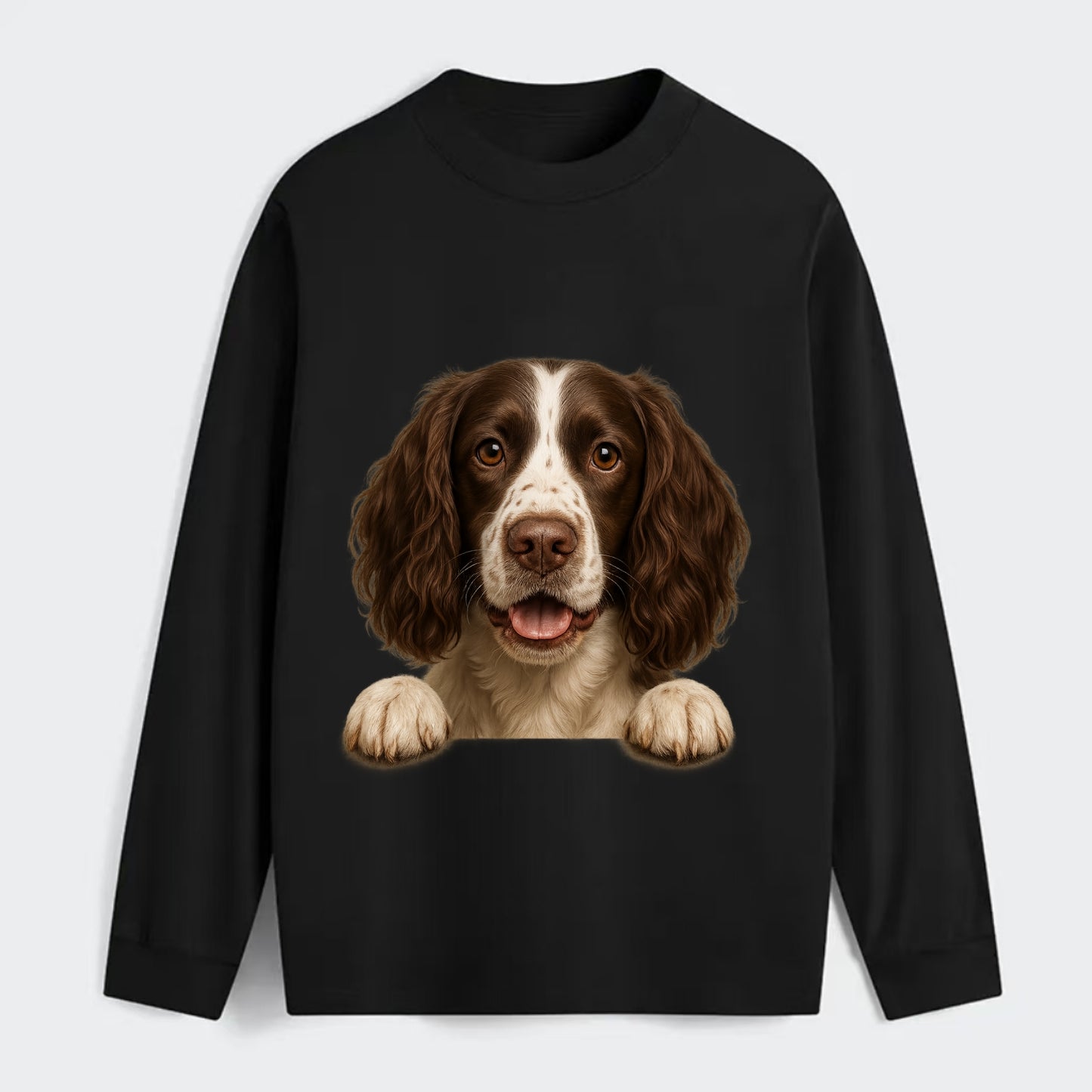English Springer Spaniel  - Classic Long - Classic Long Sleeve Shirt - Black