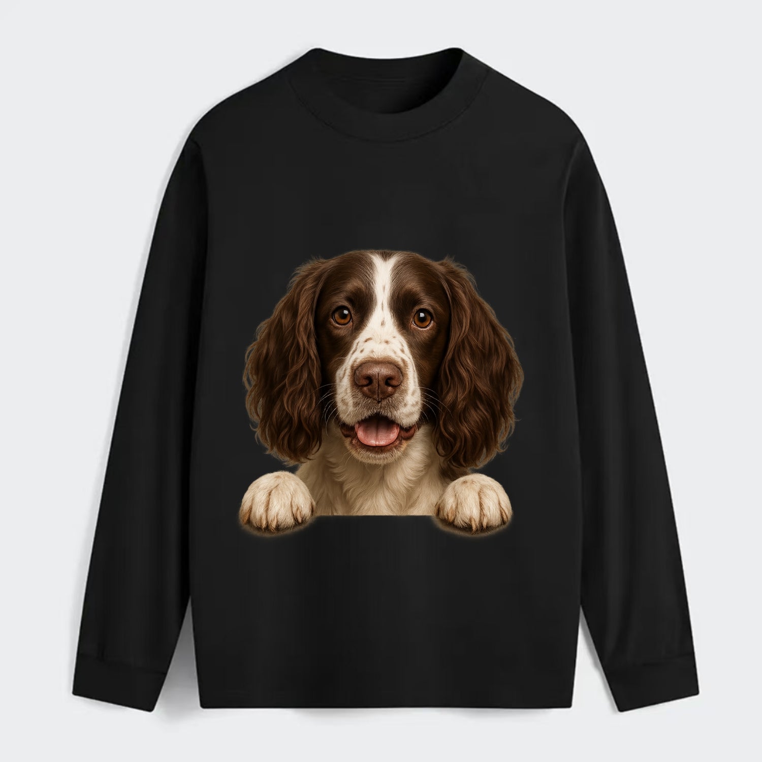 English Springer Spaniel  - Classic Long - Classic Long Sleeve Shirt - Black