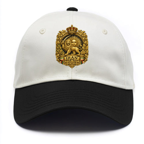 Iran Lion Sun Badge - Two Tone Cap
