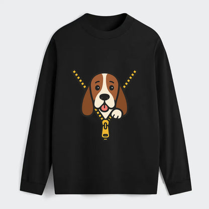 Basset Hound - Classic Long Sleeve Shirt - Black