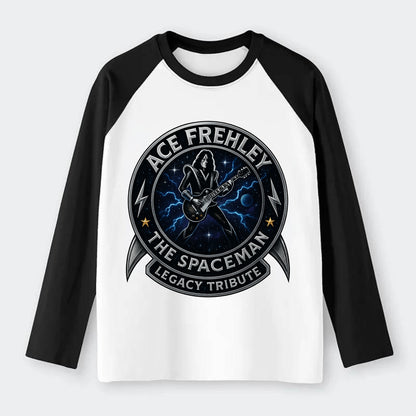 Ace Legacy Seal - Raglan Long Sleeve T-Shirt - Black
