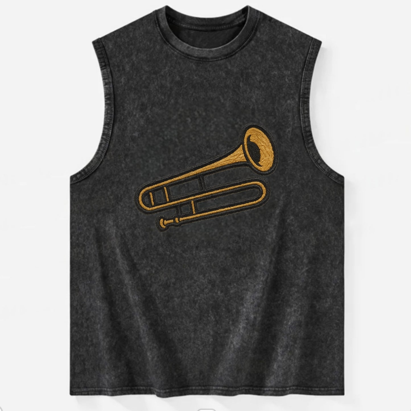 Trombone  - Vintage Washed Tank - Black