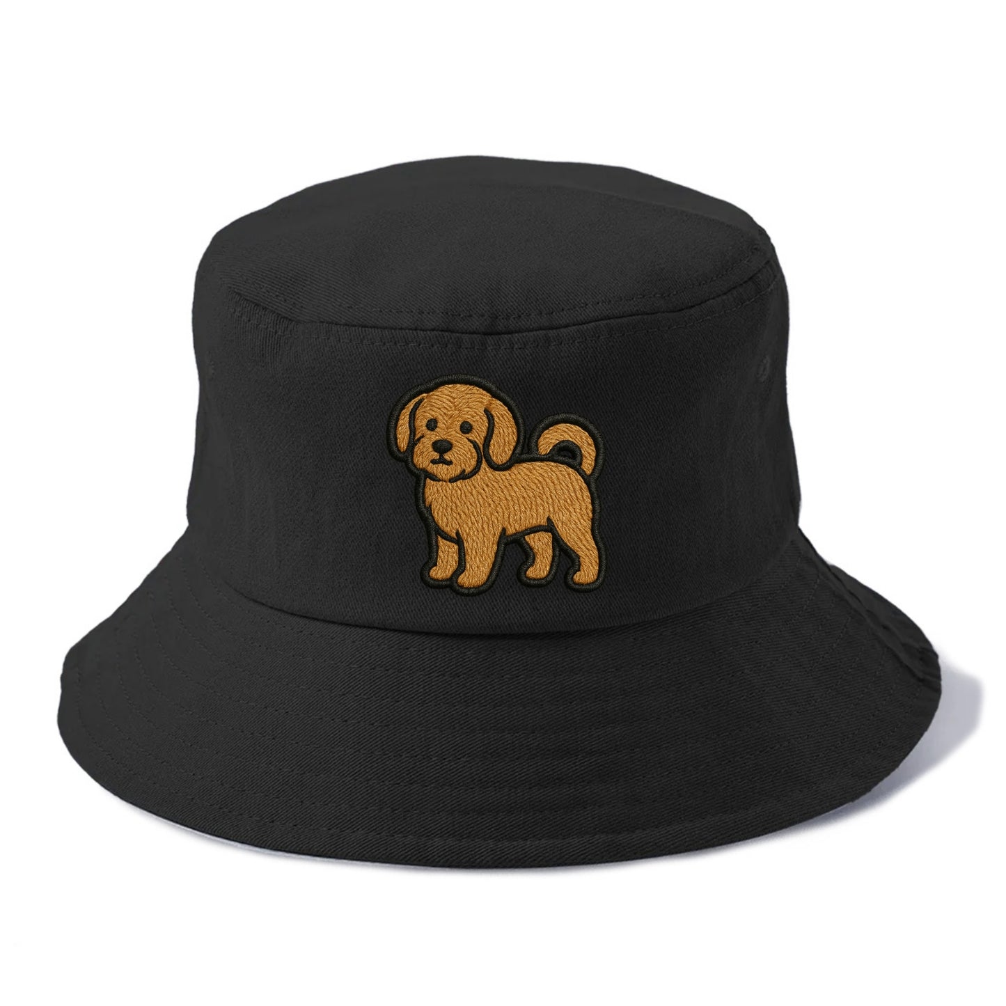 Havanese - Contemporary small dog design - Bucket Hat - Black