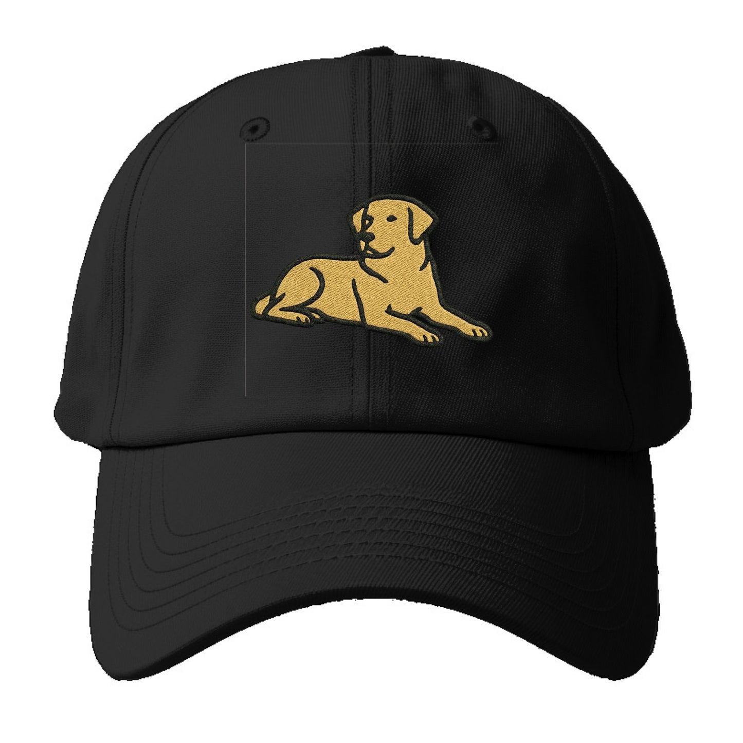 Labrador Retriever - Yellow lab relaxed Baseball Cap - Black