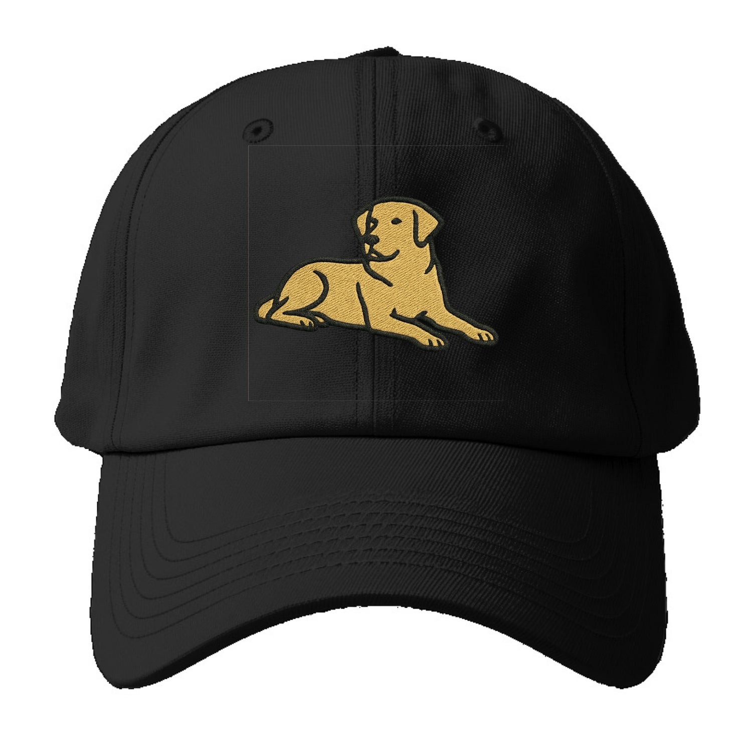 Labrador Retriever - Yellow lab relaxed Baseball Cap - Black