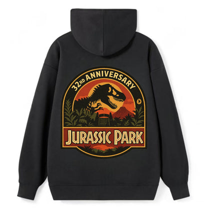 Jurassic Park 32nd Anniversary - Classic Pullover Hoodie - Black