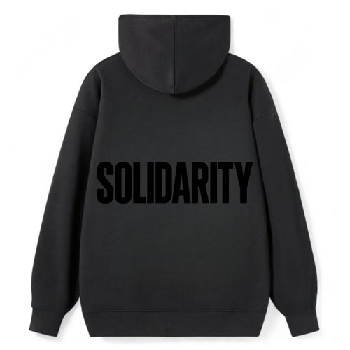 Bold typography design - SOLIDARITY - standing together, support - Classic Pullover Hoodie