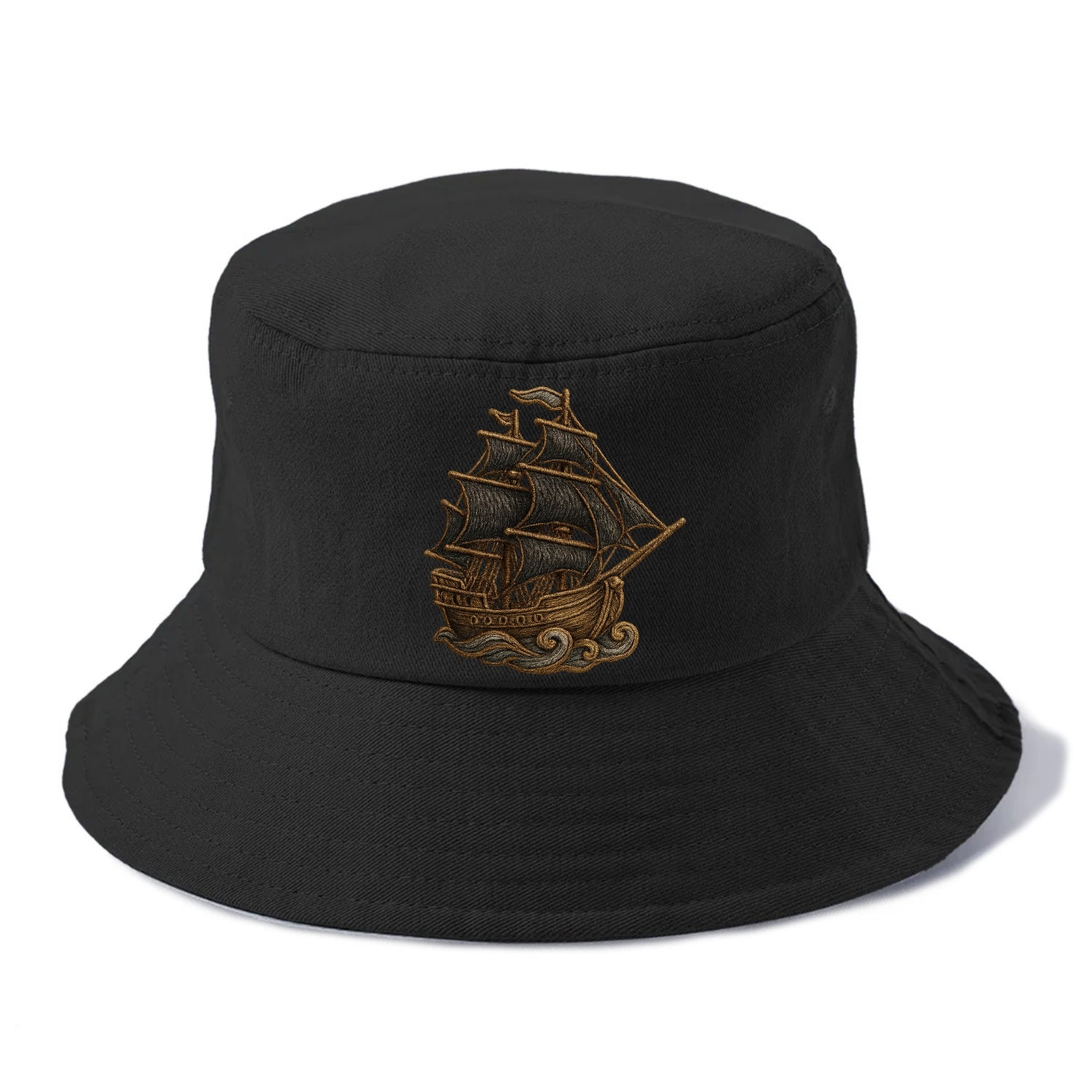 Pirate Ship  - Bucket Hat - Black