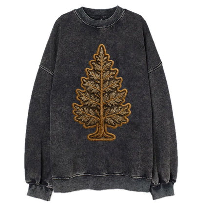 Pine Tree  - Vintage Sweatshirt - Black