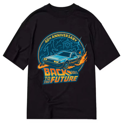 Back To The Future 40th Anniversary - Classic T-shirt - Black